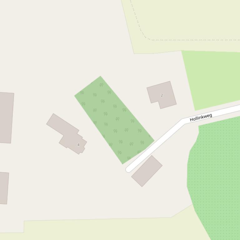 Kaart van de Hollinkweg.