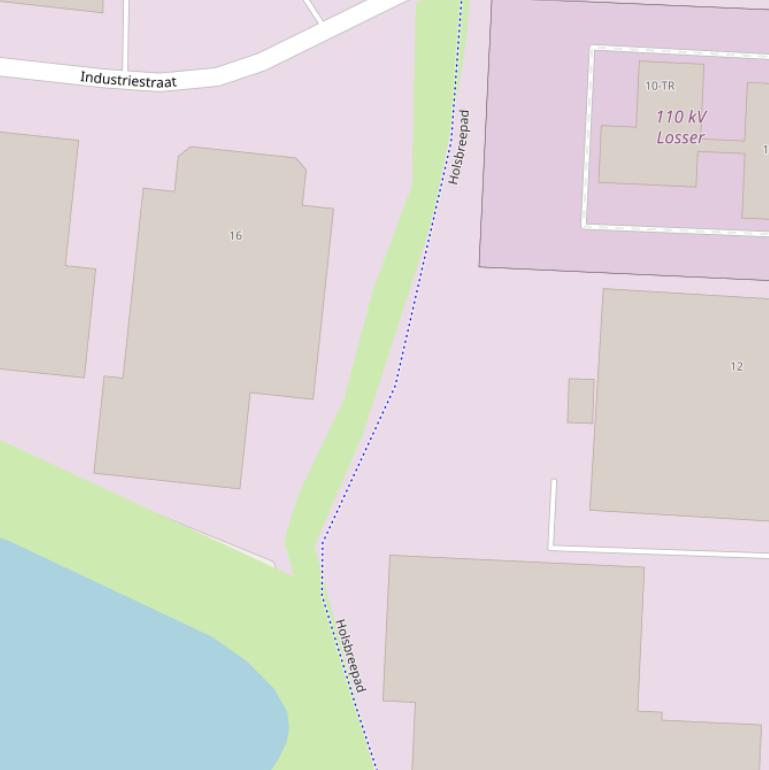 Kaart van het Holsbreepad.