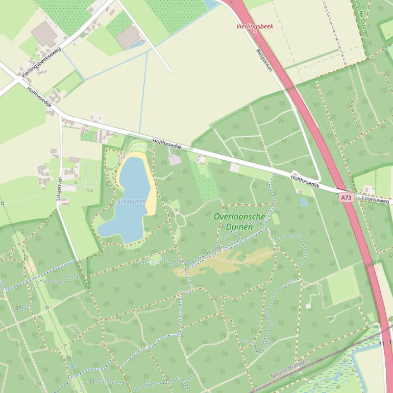 Kaart van de Holthesedijk.