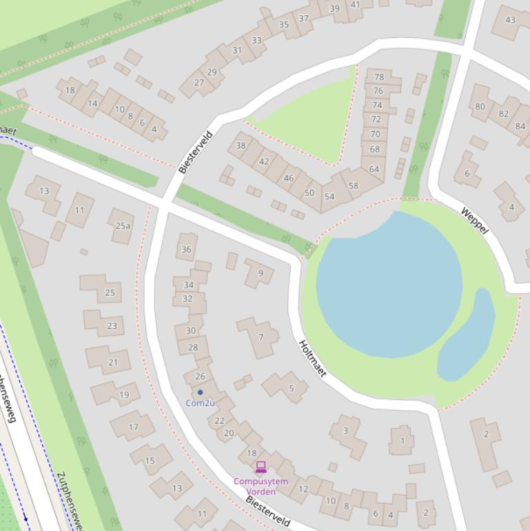 Kaart van  Holtmaet.