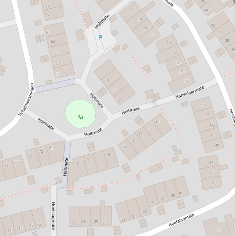Kaart van  Holtmate.