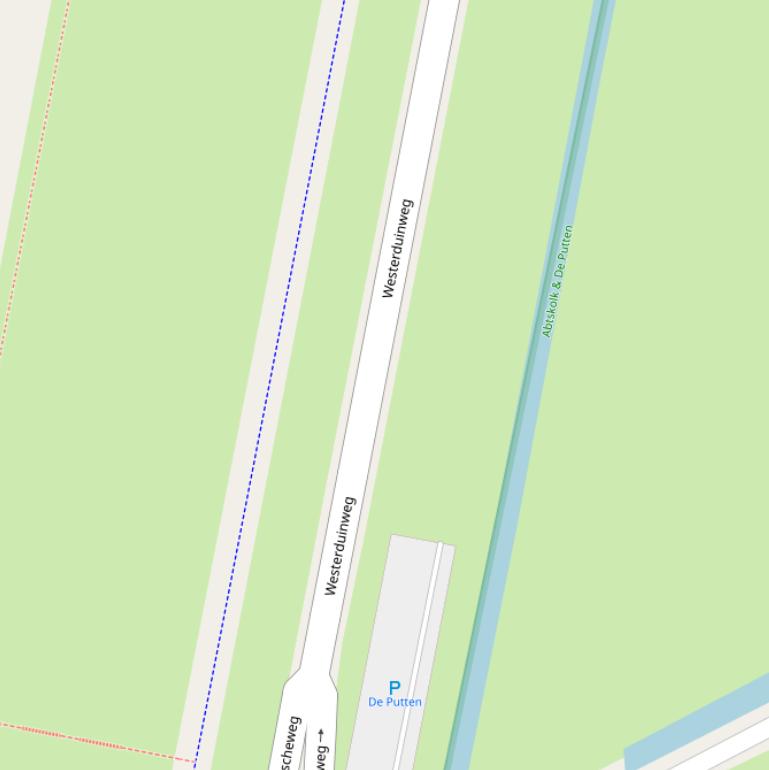 Kaart van de Hondsbosscheweg.