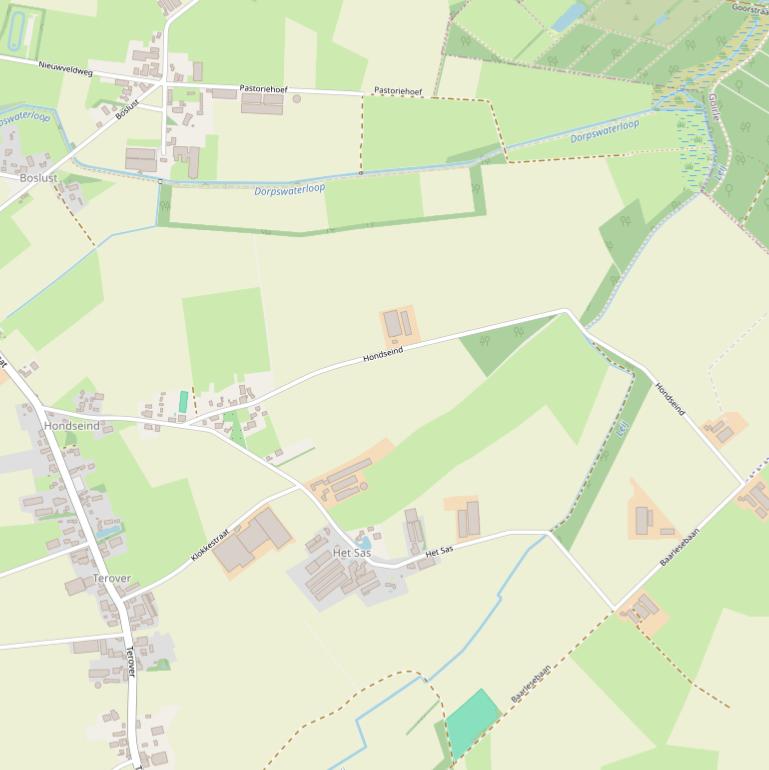 Kaart van  Hondseind.