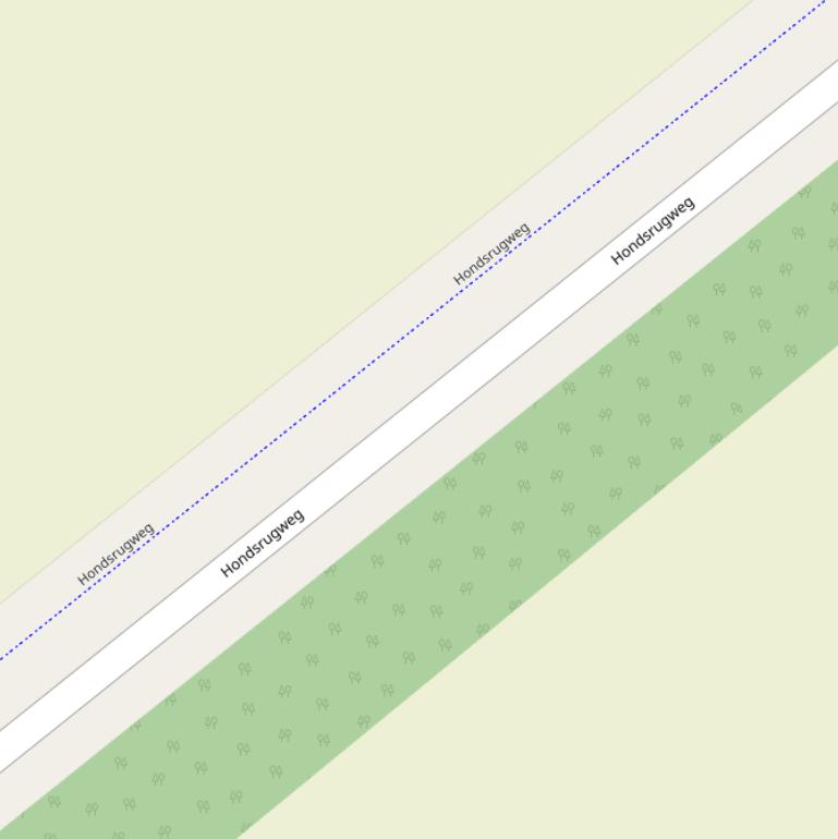 Kaart van de Hondsrugweg.