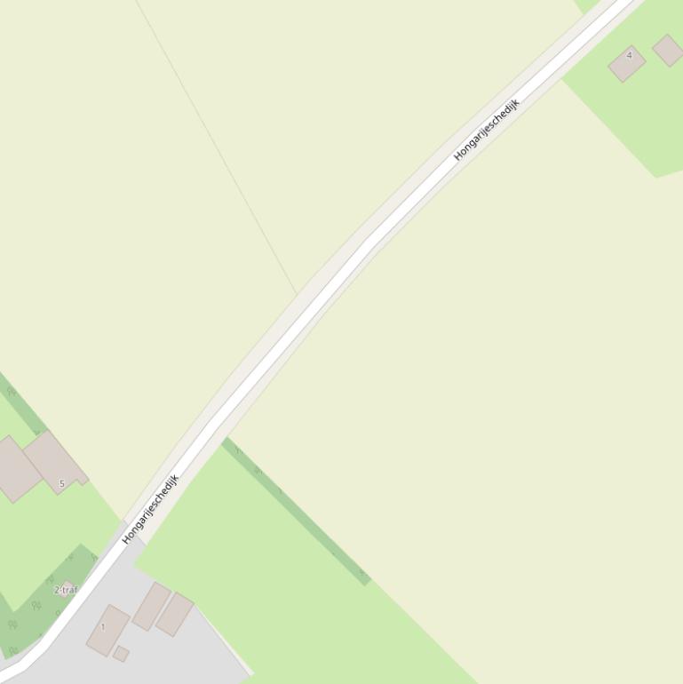 Kaart van de Hongarijeschedijk.