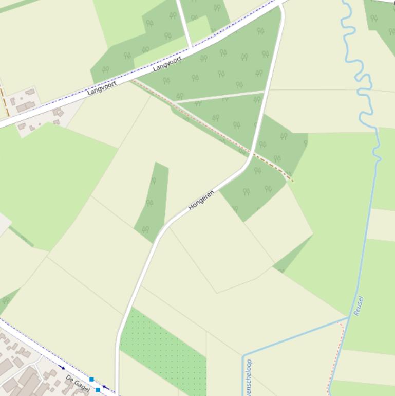 Kaart van  Hongeren.