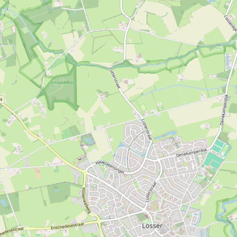 Kaart van de Honingloweg.