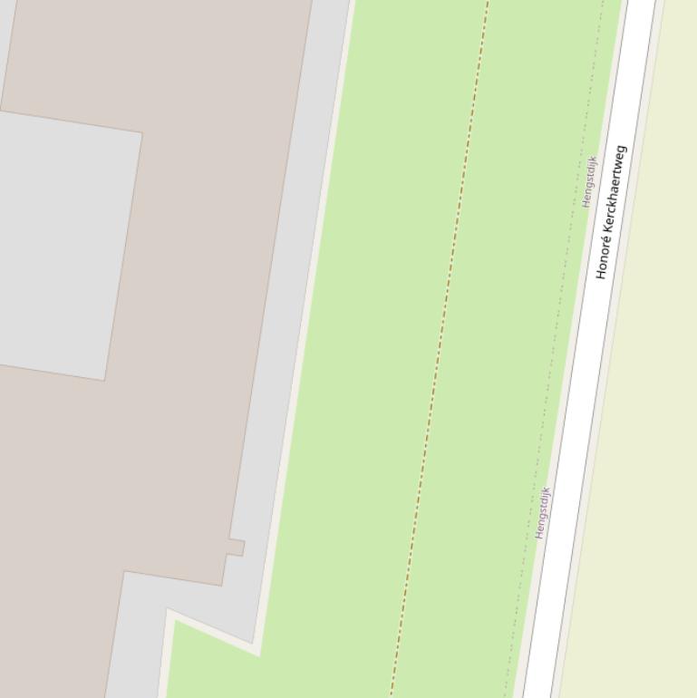 Kaart van de Honoré Kerckhaertweg.
