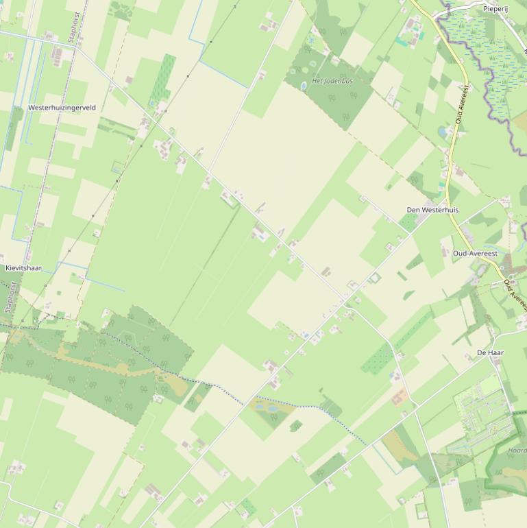 Kaart van de Hoofdweg.