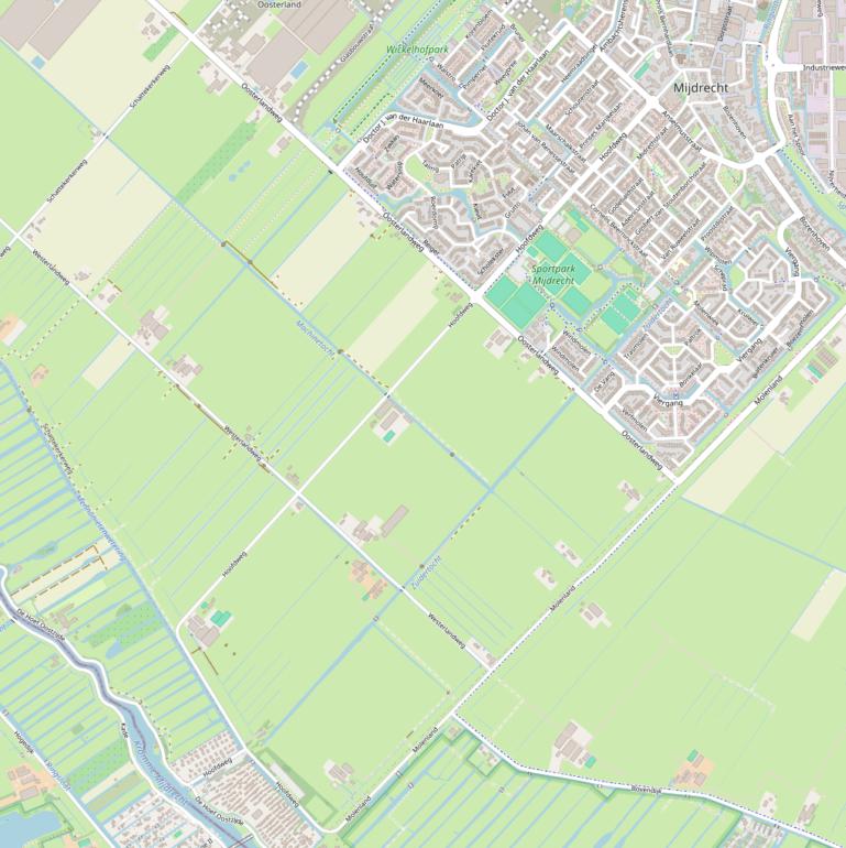 Kaart van de Hoofdweg.