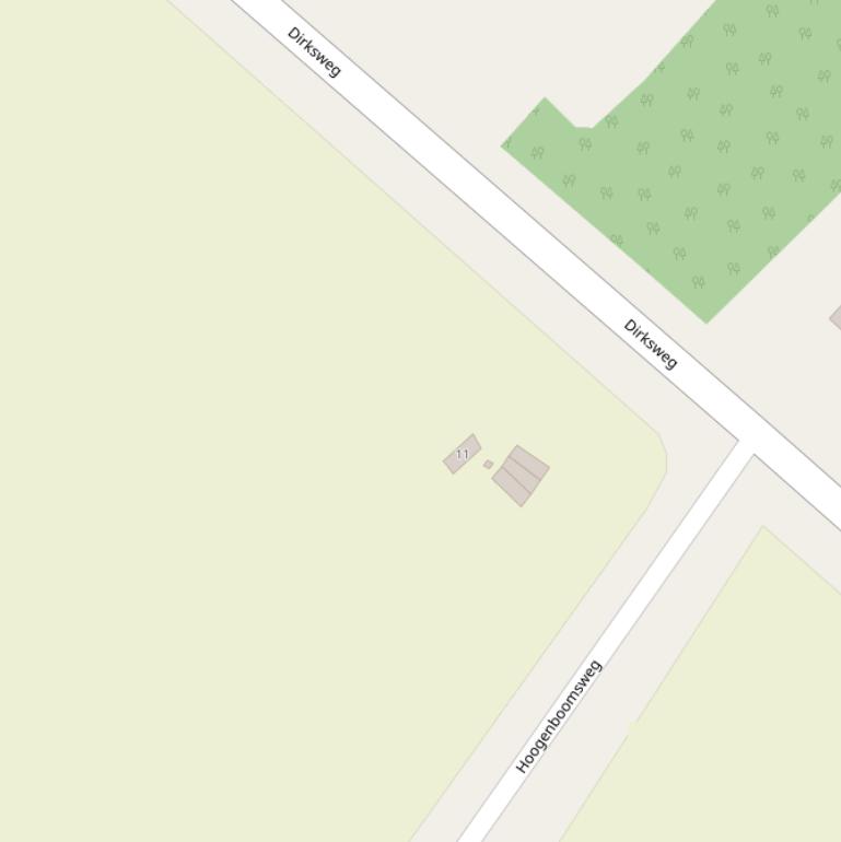 Kaart van de Hoogenboomsweg.