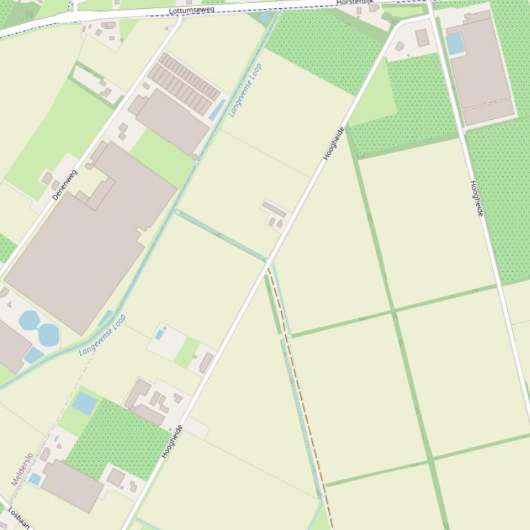 Kaart van  Hoogheide.