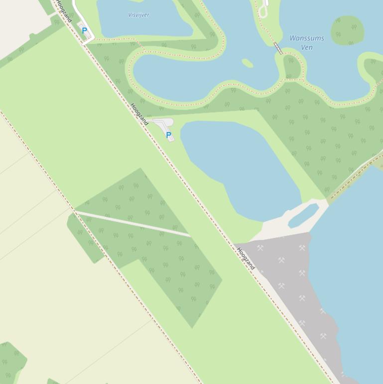 Kaart van  Hoogzand.