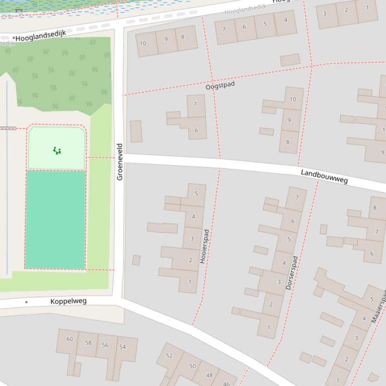 Kaart van het Hooierspad.