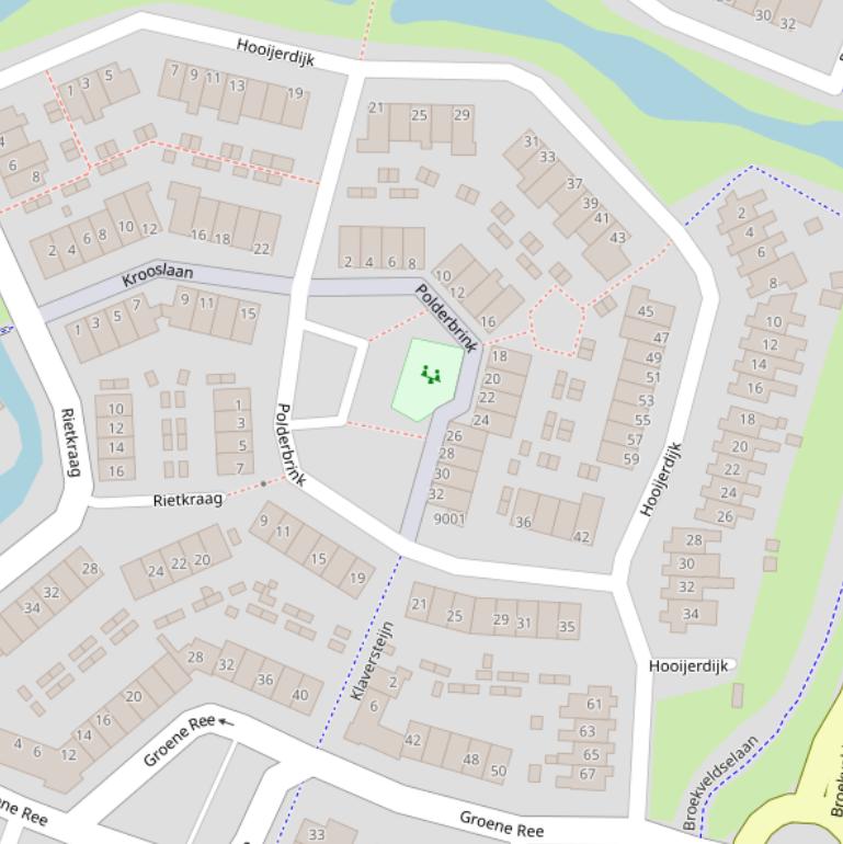 Kaart van de Hooijerdijk.