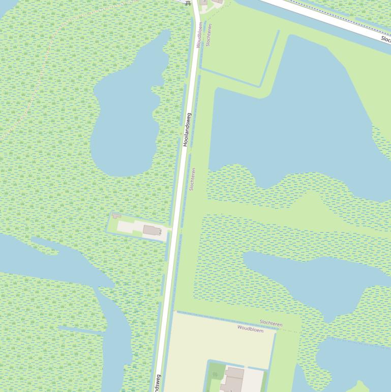 Kaart van de Hooilandsweg.