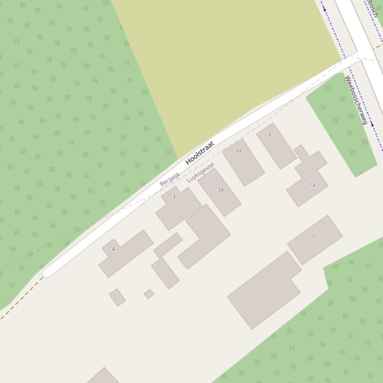 Kaart van de Hoolstraat.