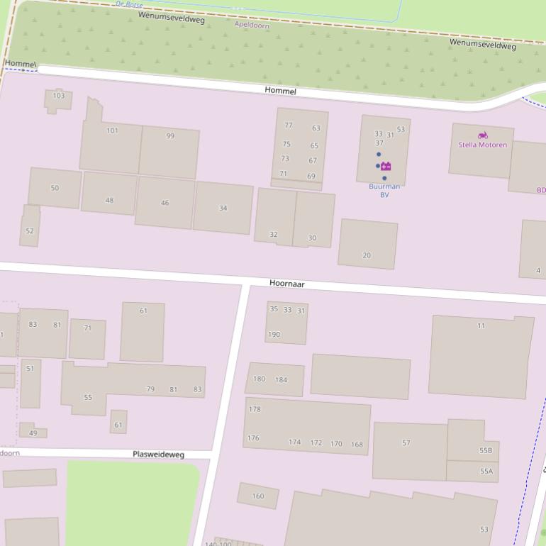 Kaart van  Hoornaar.