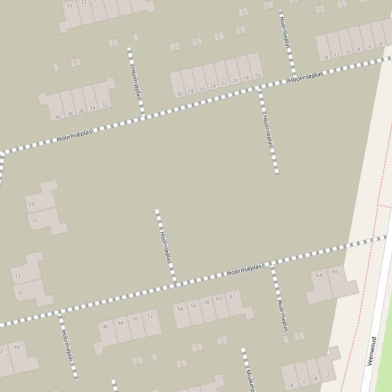 Kaart van  Hoornseplas.