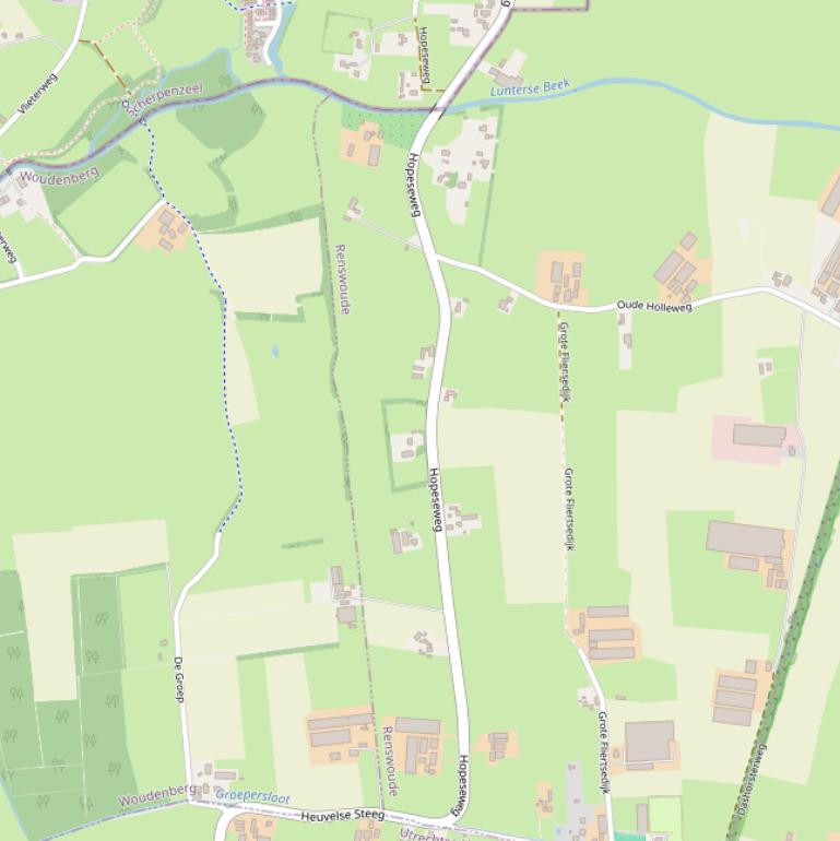 Kaart van de Hopeseweg.