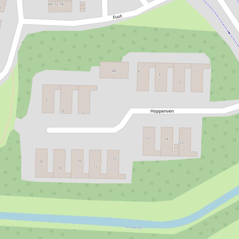 Kaart van  Hoppenven.