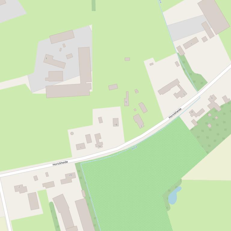 Kaart van  Horickheide.