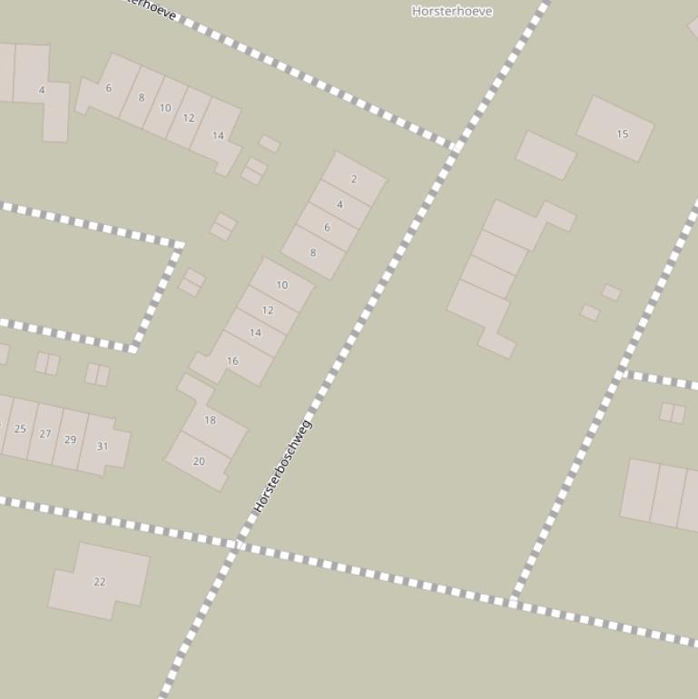 Kaart van de Horsterboschweg.