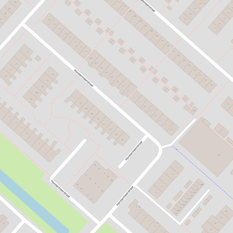 Kaart van de Horstermeerstraat.