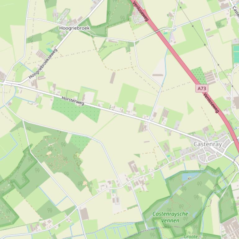 Kaart van de Horsterweg.