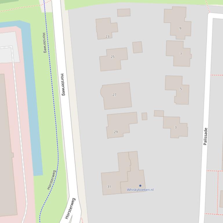 Kaart van de Horsterweg.
