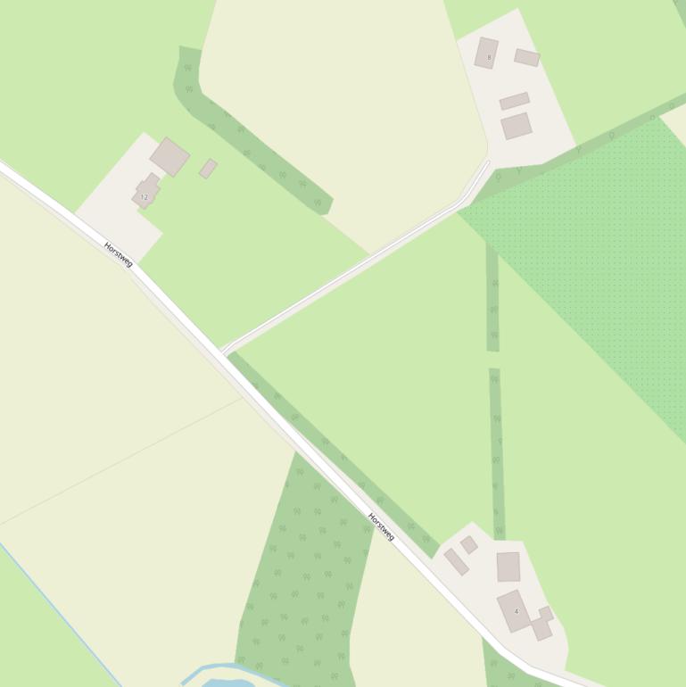 Kaart van de Horstweg.