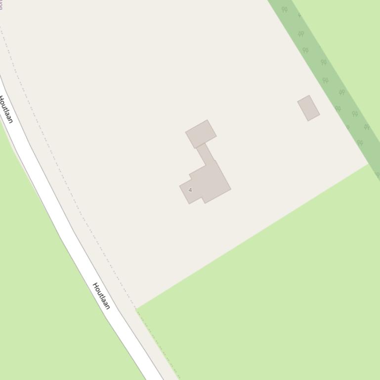 Kaart van de Houtlaan.