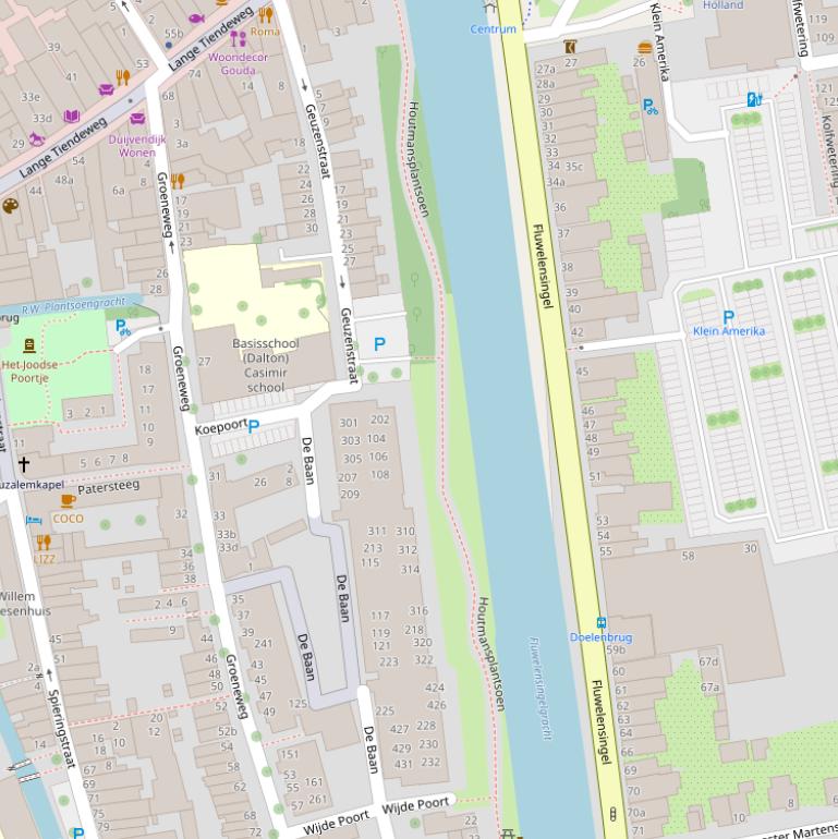 Kaart van het Houtmansplantsoen.