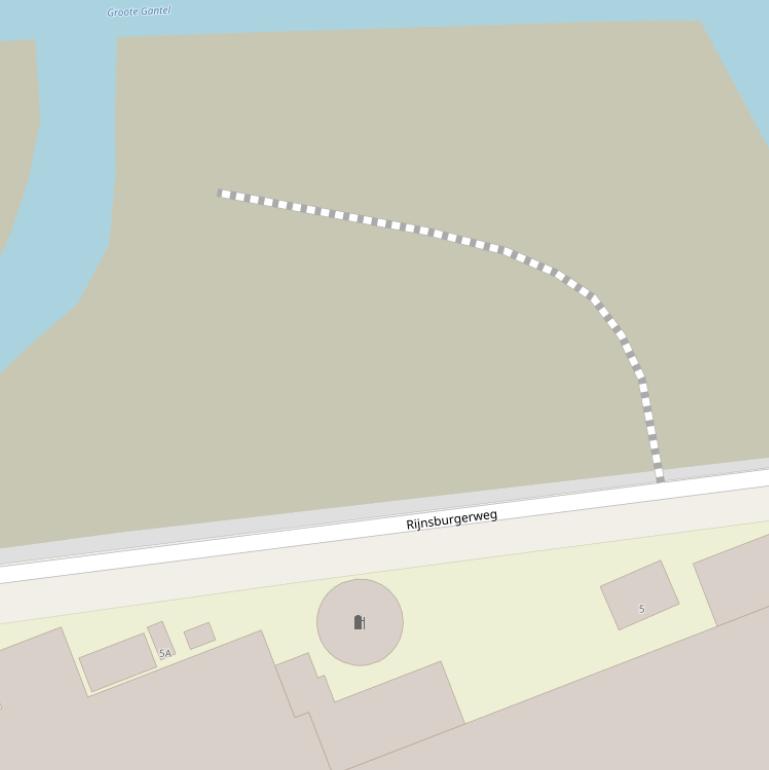 Kaart van de Houtribdijk.