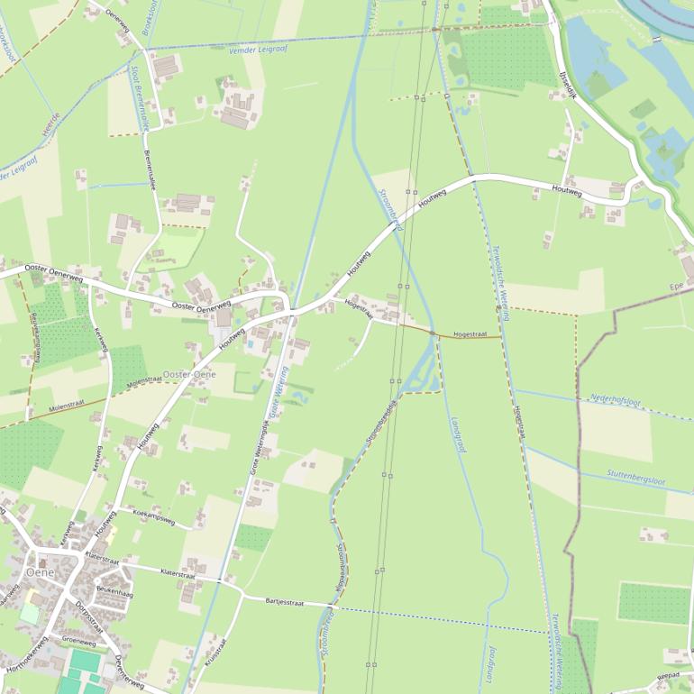 Kaart van de Houtweg.