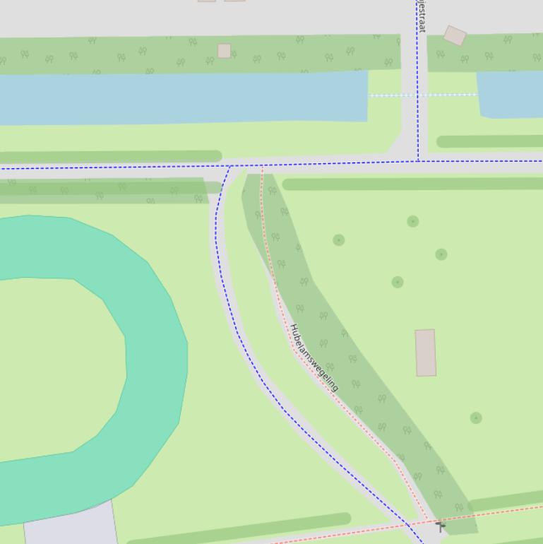 Kaart van  Hubelamswegeling.