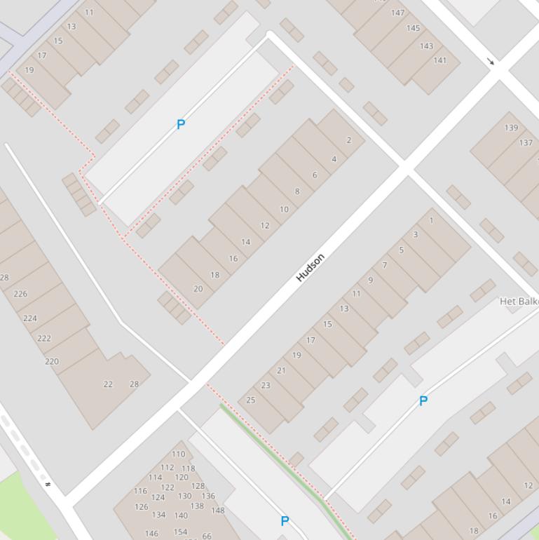 Kaart van  Hudson.