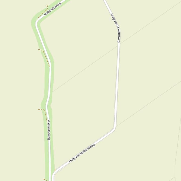 Kaart van de Huig van Mallandweg.
