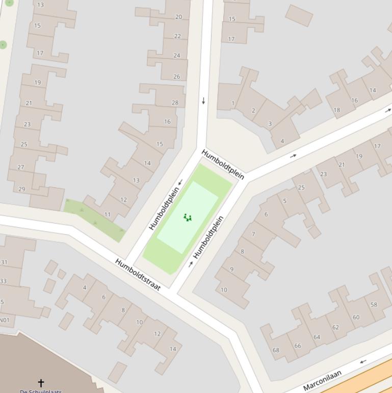 Kaart van het Humboldtplein.