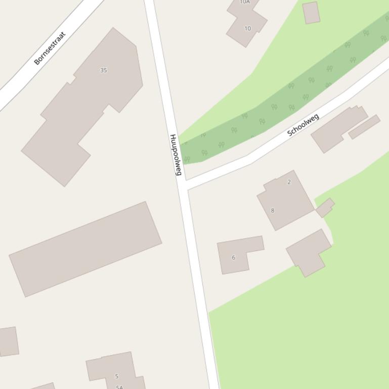 Kaart van de Huupoolweg.