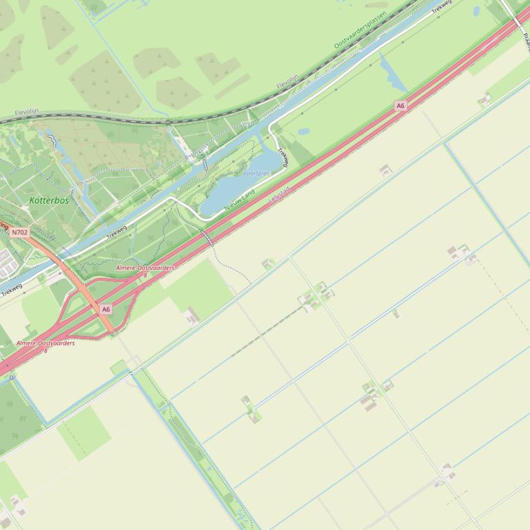 Kaart van de Ibisweg.