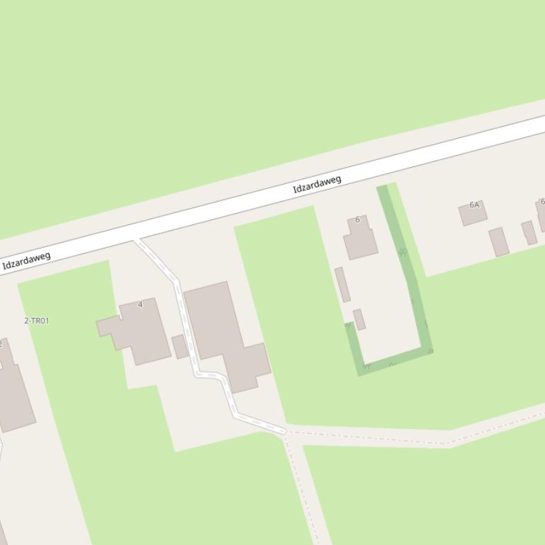 Kaart van de Idzardaweg.