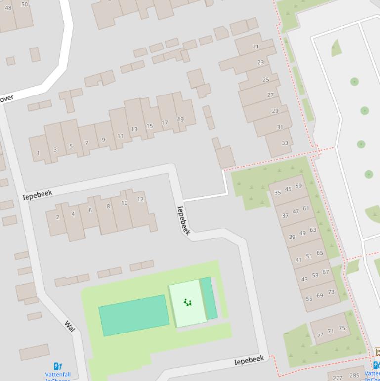 Kaart van  Iepebeek.