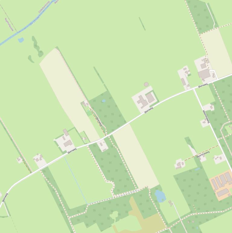 Kaart van de IJkenweg.