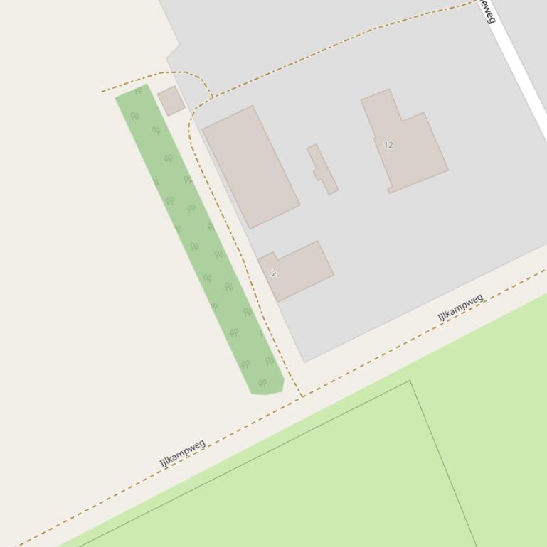 Kaart van de IJlkampweg.