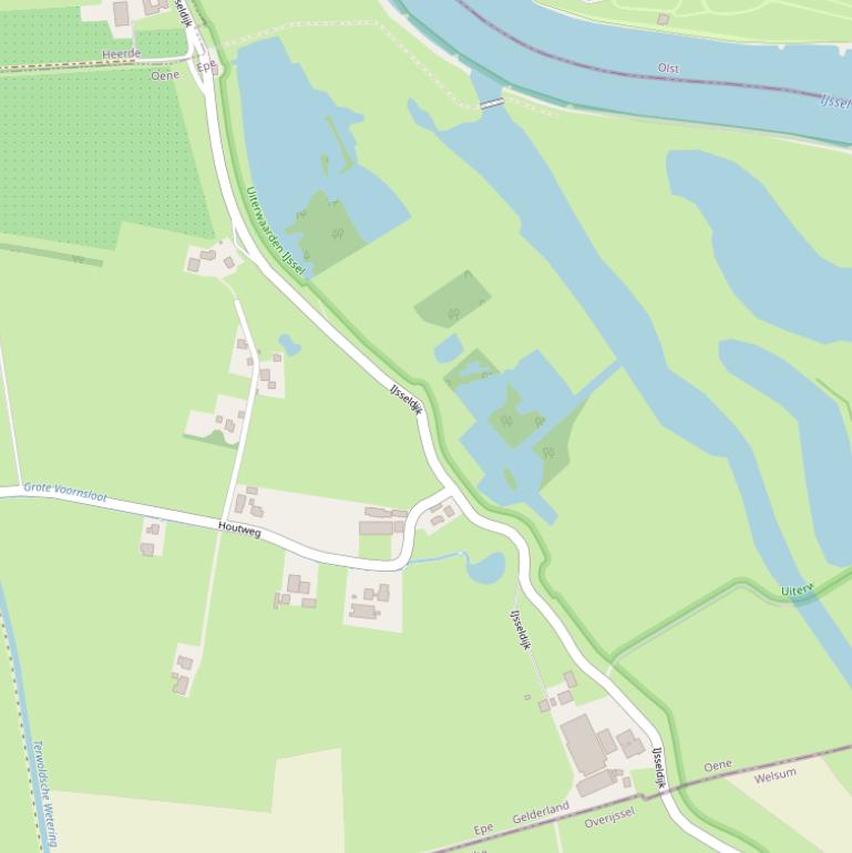 Kaart van de IJsseldijk.