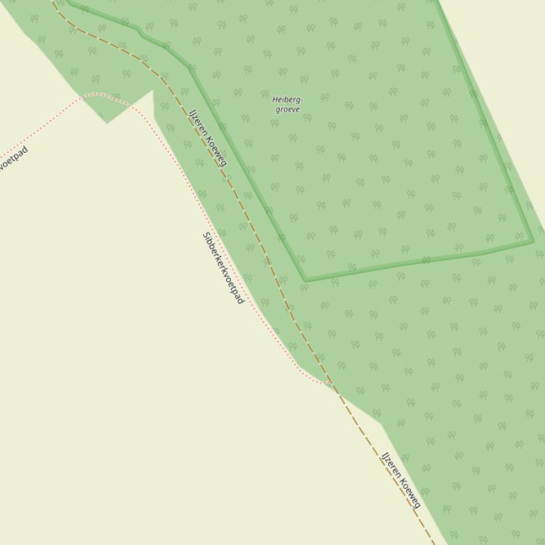 Kaart van  IJzeren Koeweg.