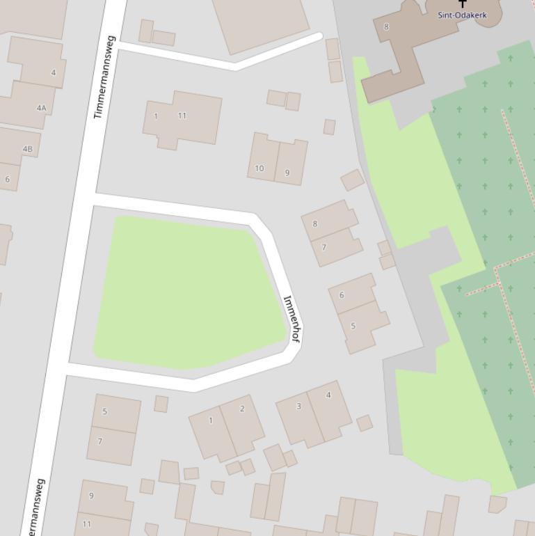 Kaart van de Immenhof.