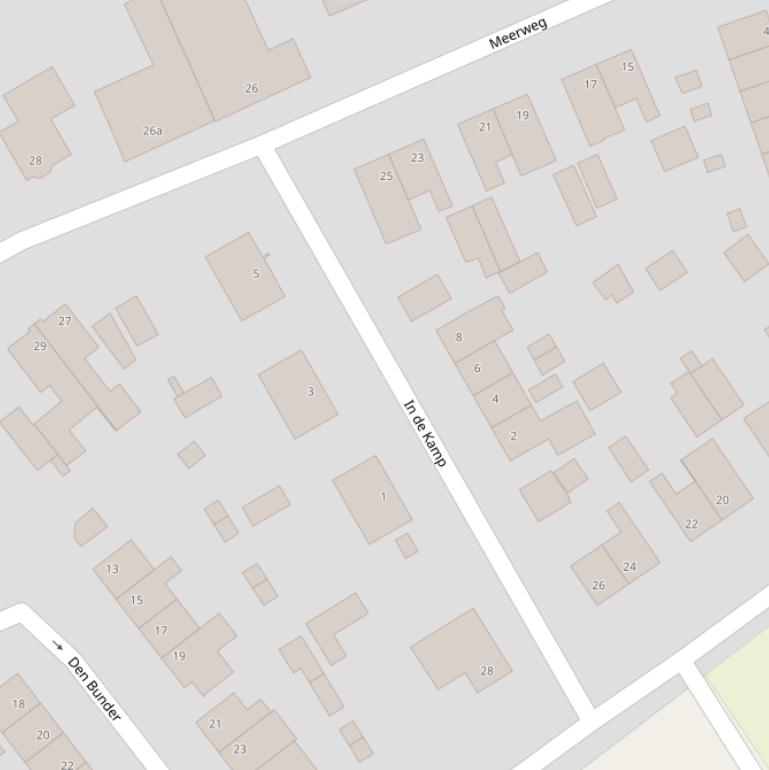 Kaart van  In de Kamp.