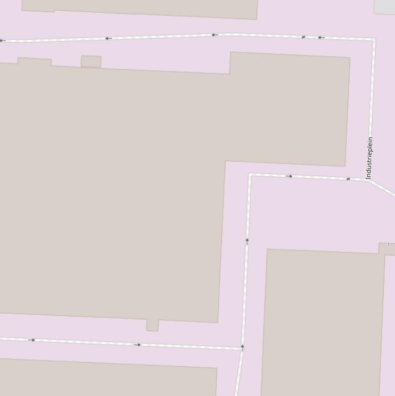 Kaart van het Industrieplein.